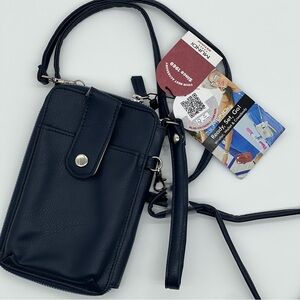 Mundi Ready, Set, Go! Wristlet Crossbody Bag & Wallet in Navy ~ NWT